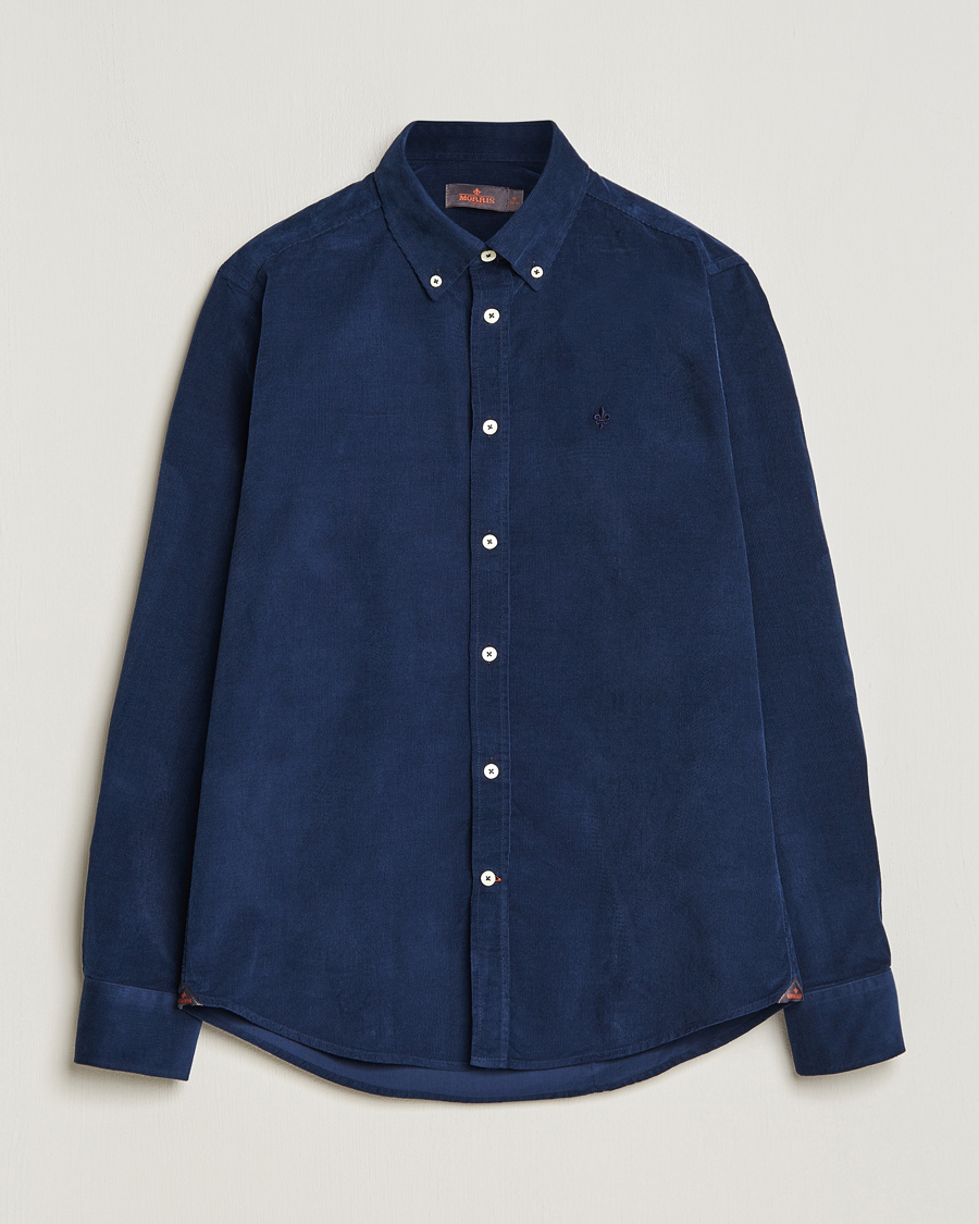Heren | Overhemden | Morris | Douglas Corduroy Shirt Blue