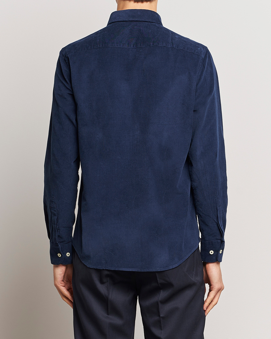 Heren | Overhemden | Morris | Douglas Corduroy Shirt Blue