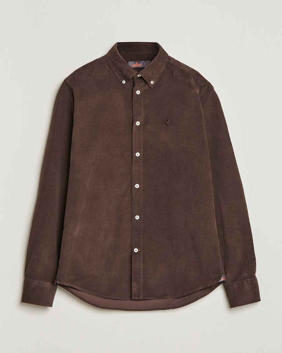 Heren | Overhemden | Morris | Douglas Corduroy Shirt Brown