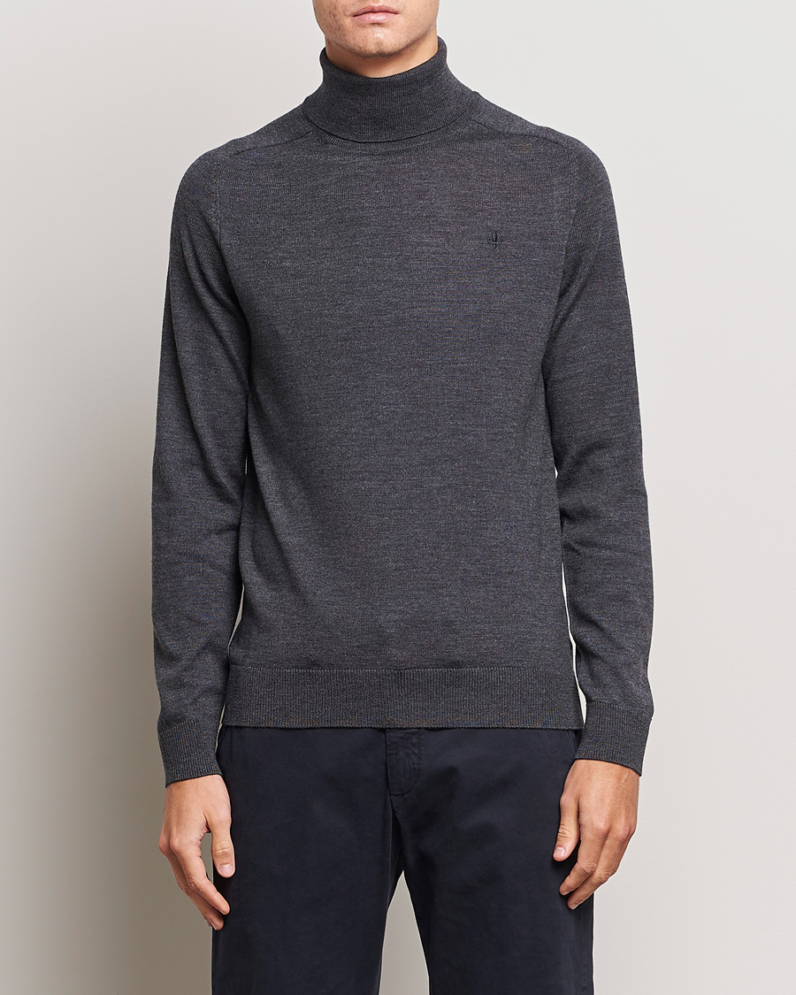 Heren | Coltruien | Morris | Merino Rollneck Grey Melange