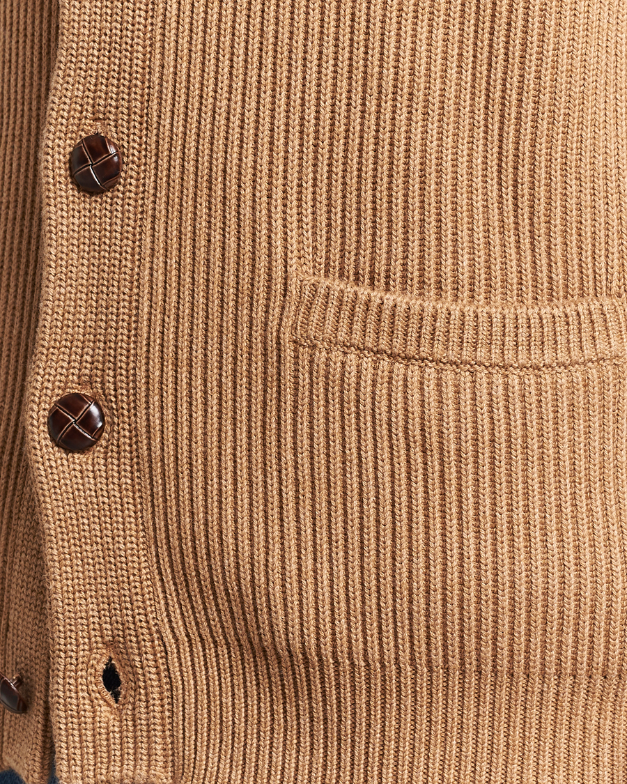 Heren | Truien | Morris | Brayden Shawl Cardigan Camel