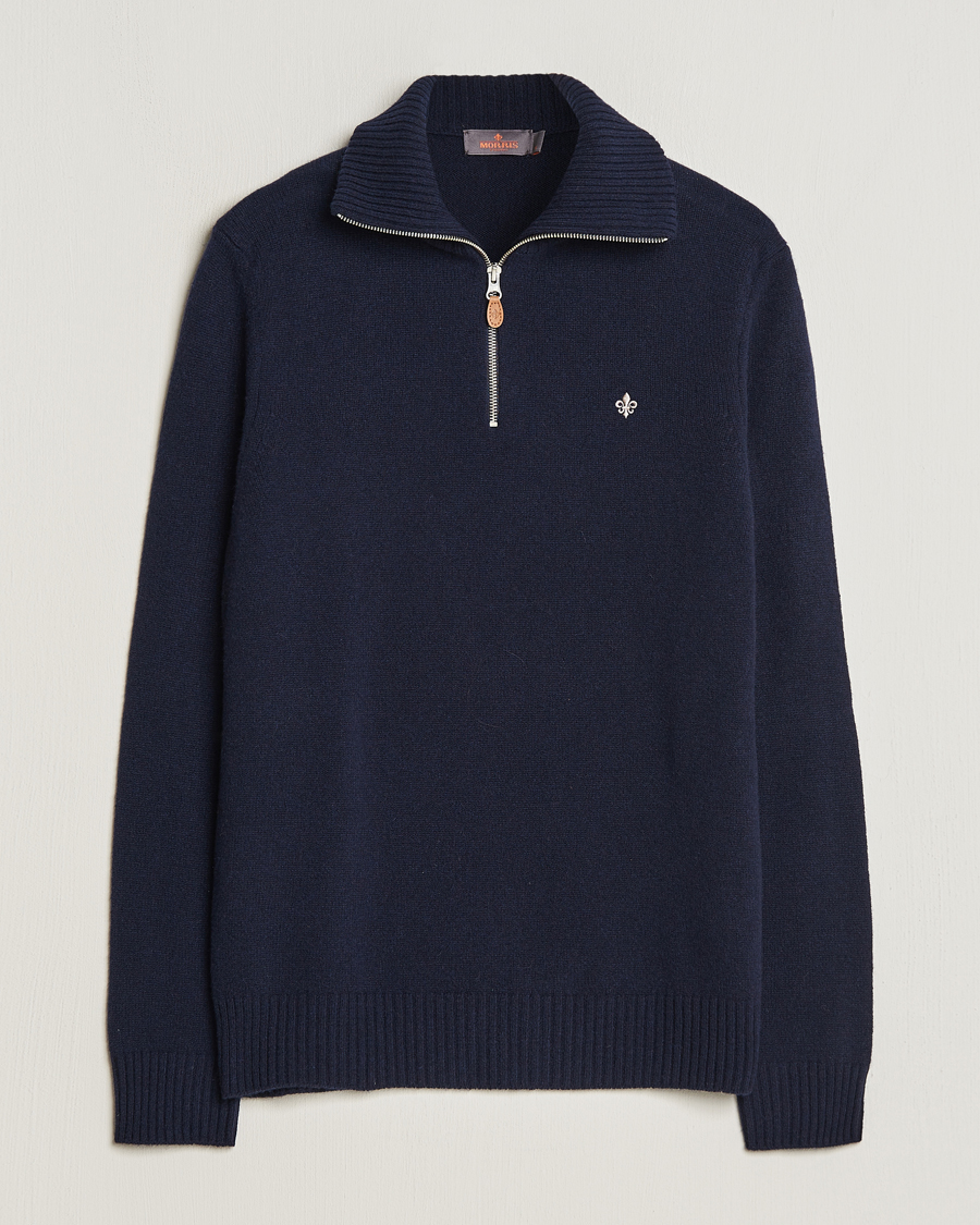 Heren | Truien | Morris | Newton Half Zip Navy