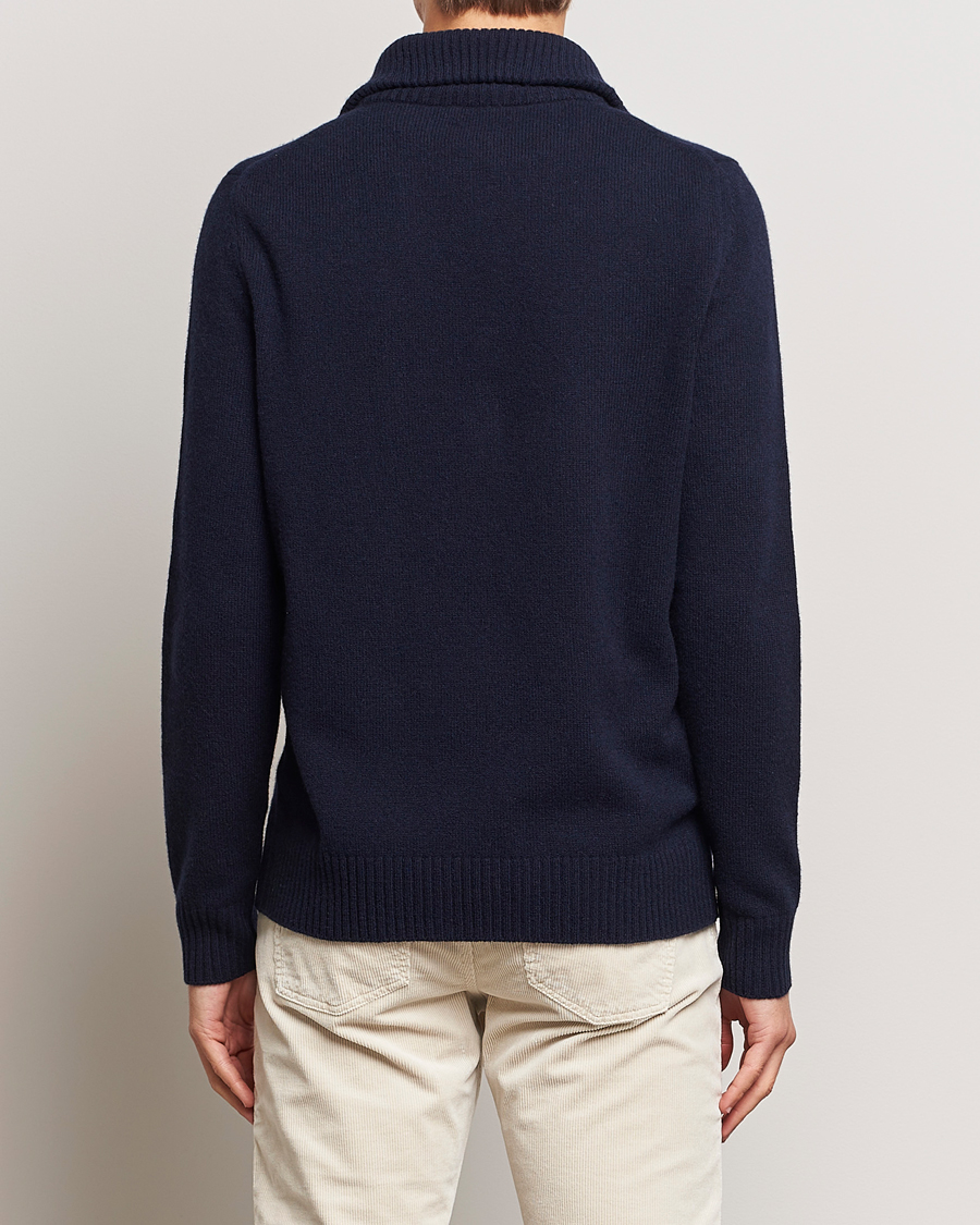 Heren | Truien | Morris | Newton Half Zip Navy
