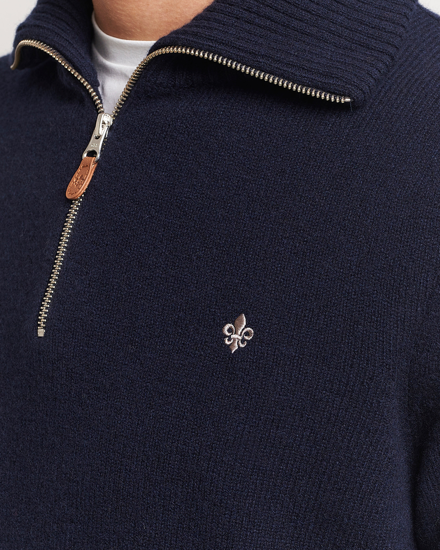 Heren | Truien | Morris | Newton Half Zip Navy