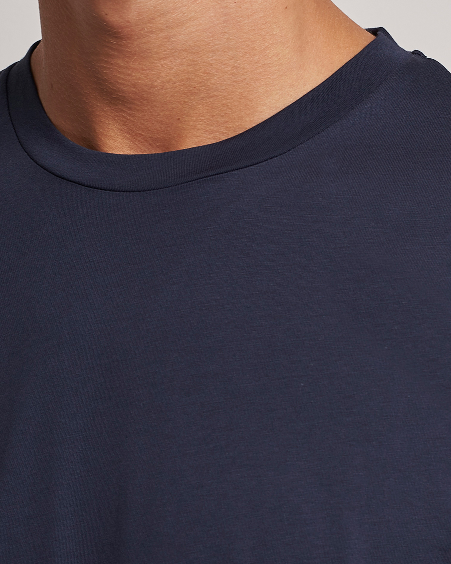 Heren | T-shirts | Sunspel | Riviera Midweight T-Shirt Navy
