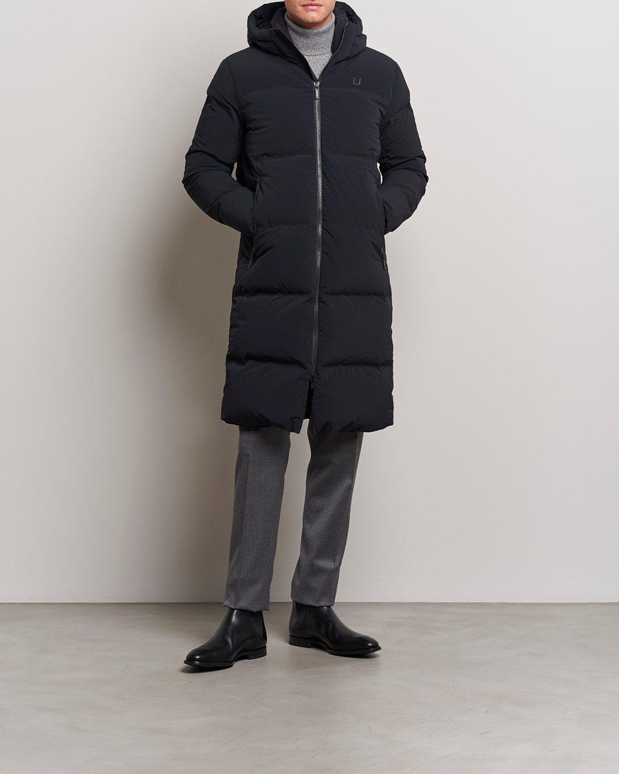 Heren | Jassen | UBR | Tycoon Padded Long Coat Black
