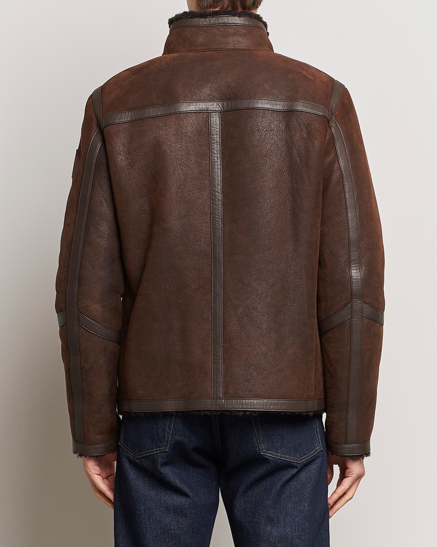 Heren | Jassen | Belstaff | Tundra Sherling Leather Jacket Earth Brown