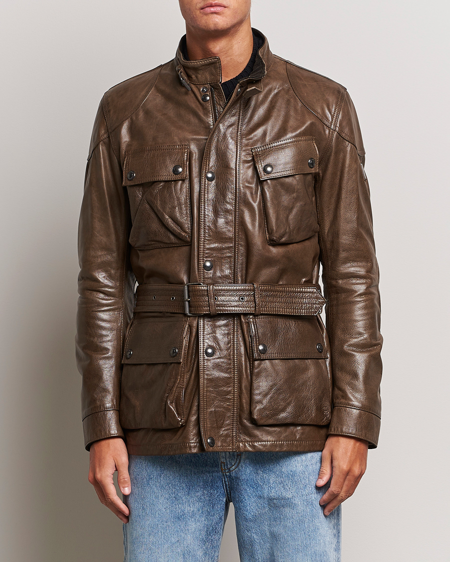 Heren | Jassen | Belstaff | Trailmaster Panther Leather Jacket Antique Bronze