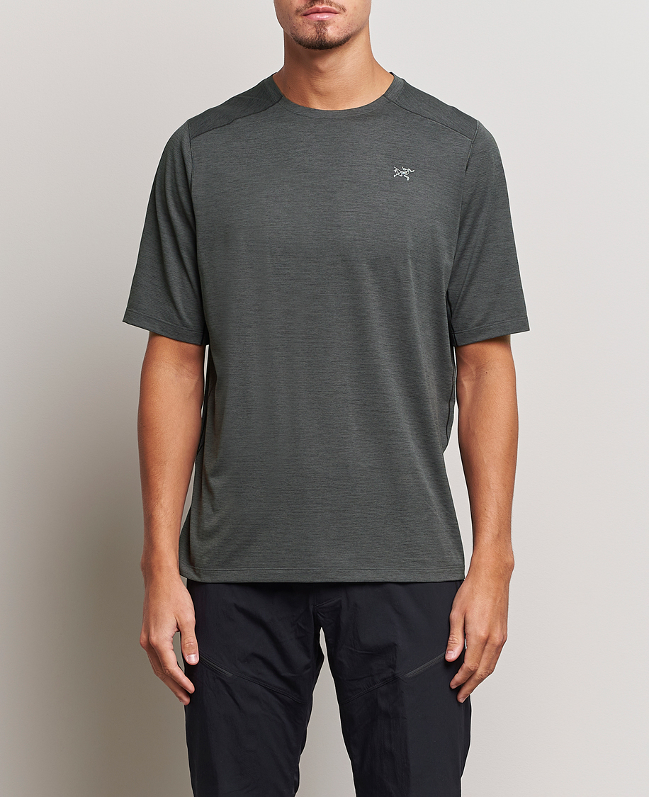 Heren | Zwarte T-shirts | Arc'teryx | Cormac Crew Neck T-Shirt Black Heather