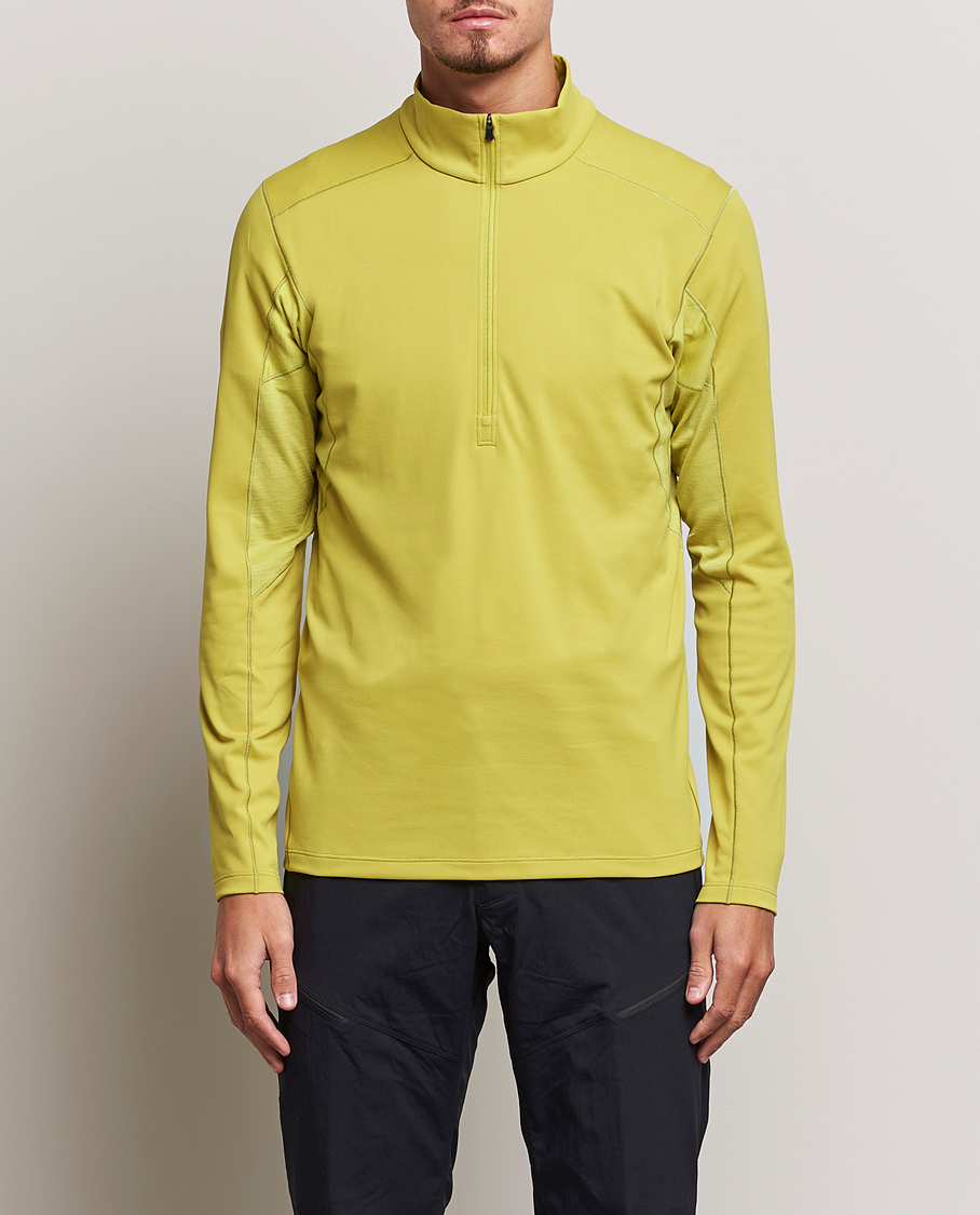 Heren | Half-zip | Arc'teryx | Rho Hybrid Half-Zip Lampyre Yellow