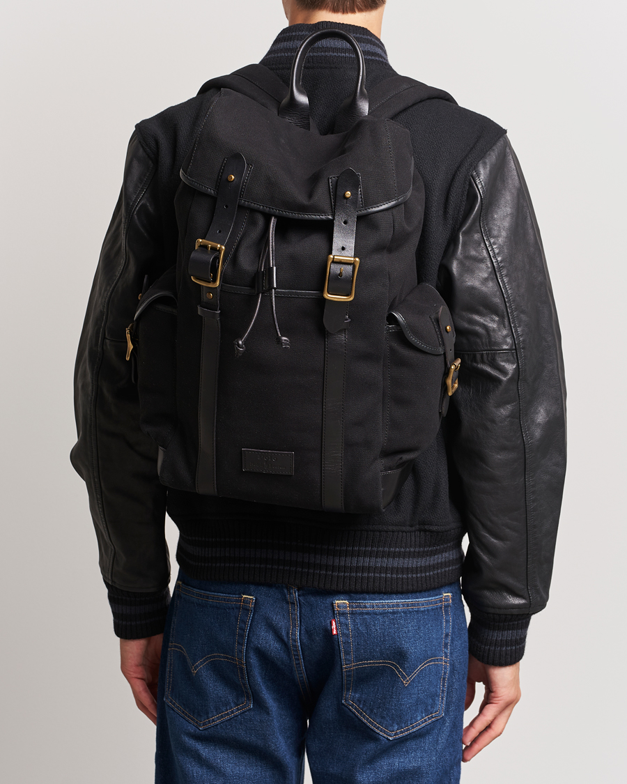 Men | Accessories | Polo Ralph Lauren | Canvas Backpack Black