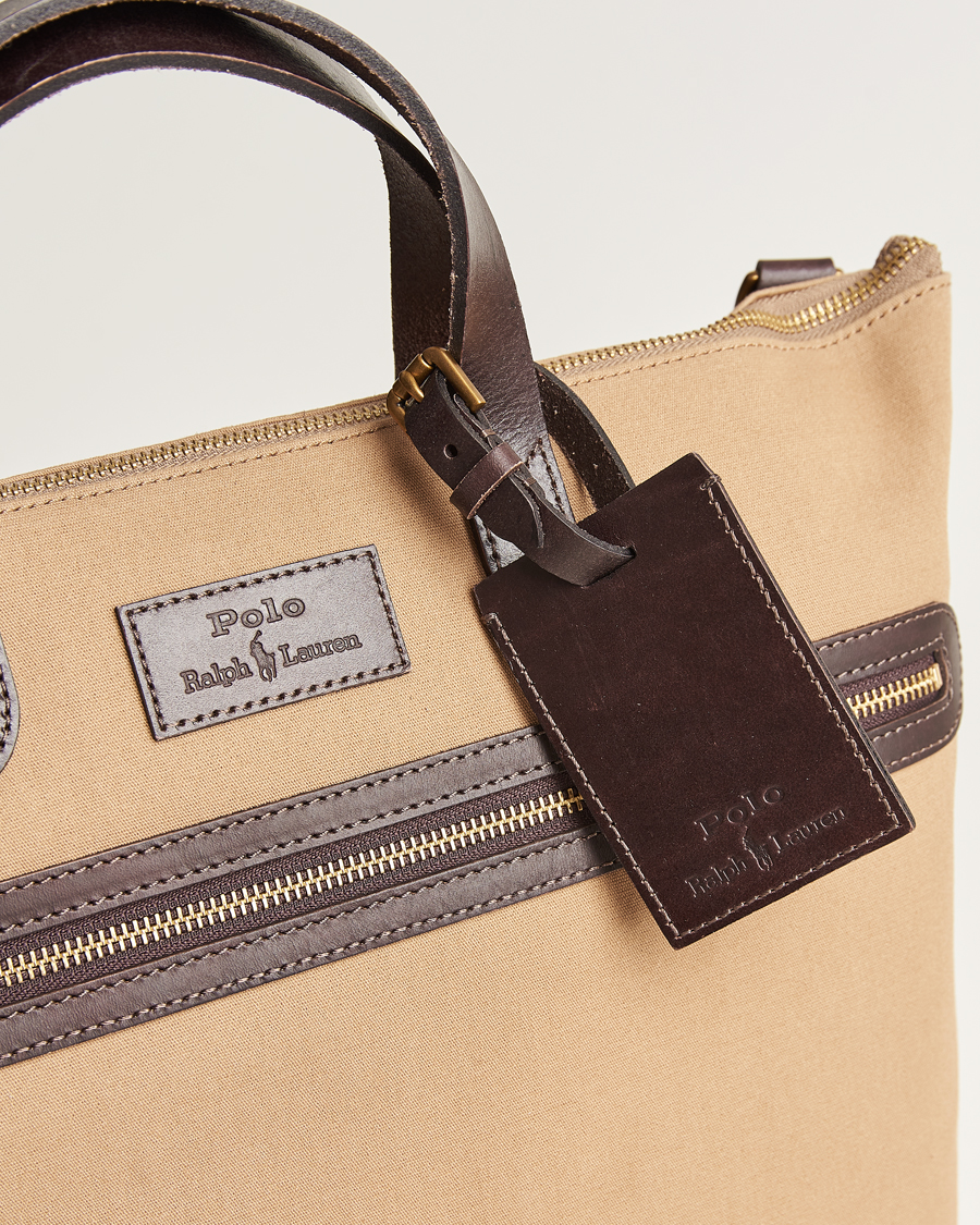 Heren | Polo Ralph Lauren Canvas Totebag Tan | Polo Ralph Lauren | Canvas Totebag Tan