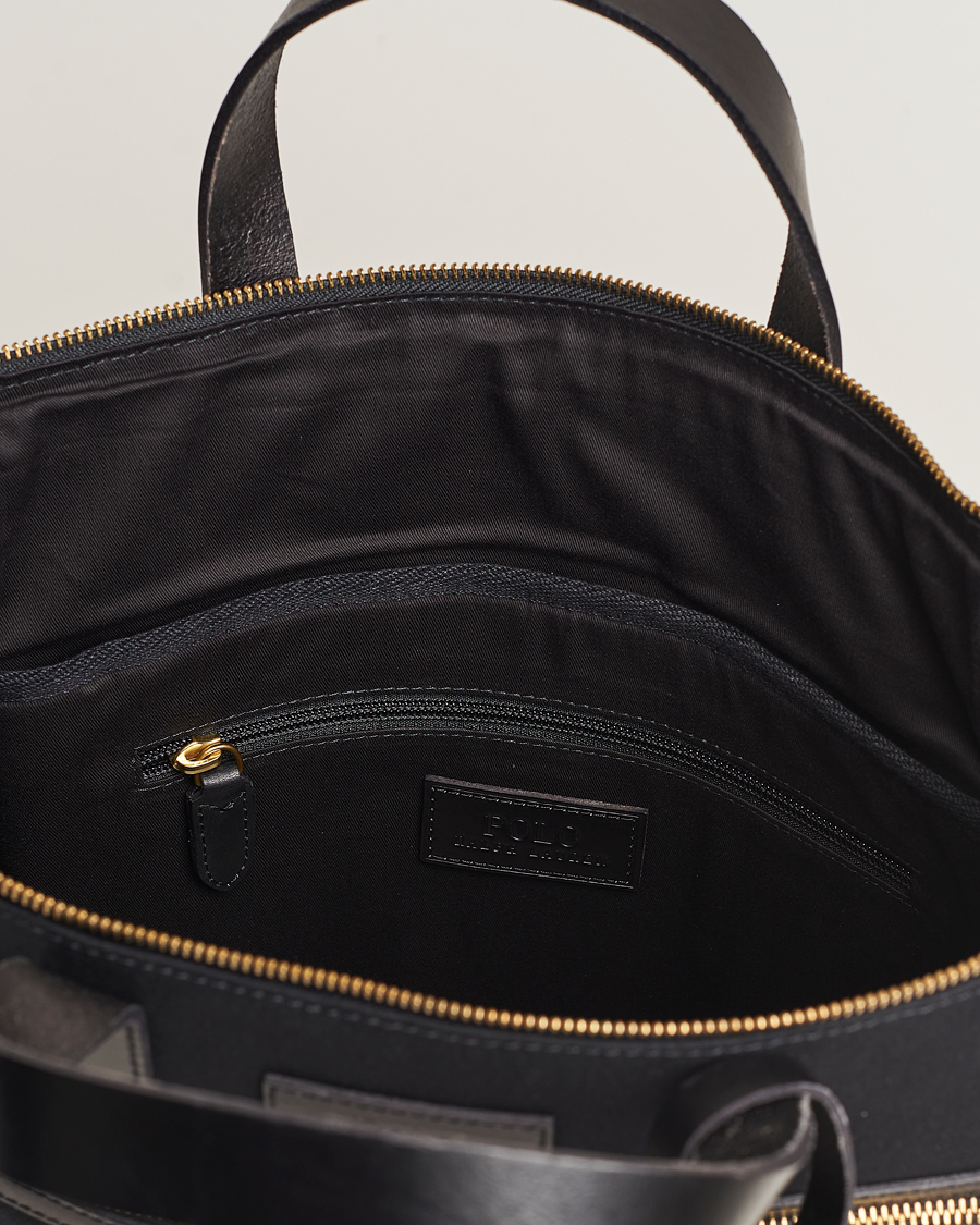 Heren | Polo Ralph Lauren Canvas Totebag Black | Polo Ralph Lauren | Canvas Totebag Black