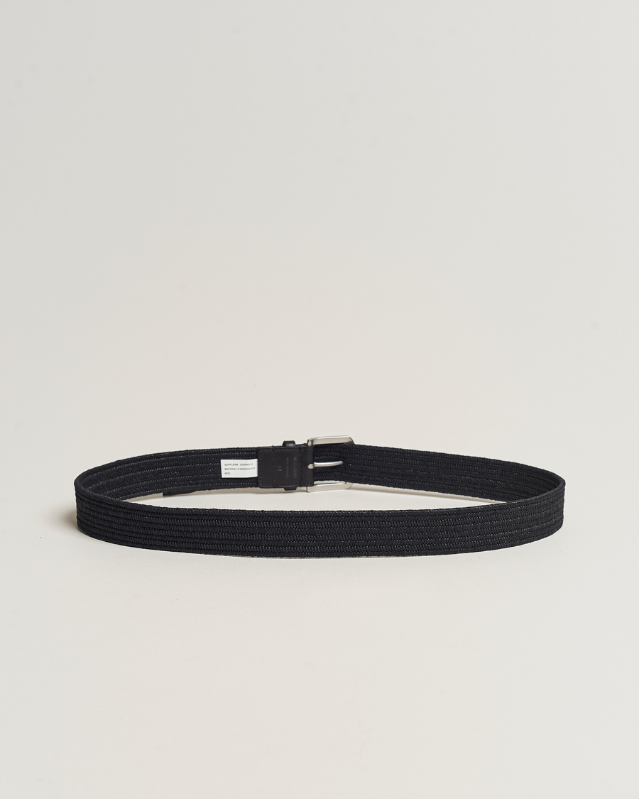 Heren | Gevlochten riemen | Polo Ralph Lauren | Braided Cotton Elastic Belt Polo Black