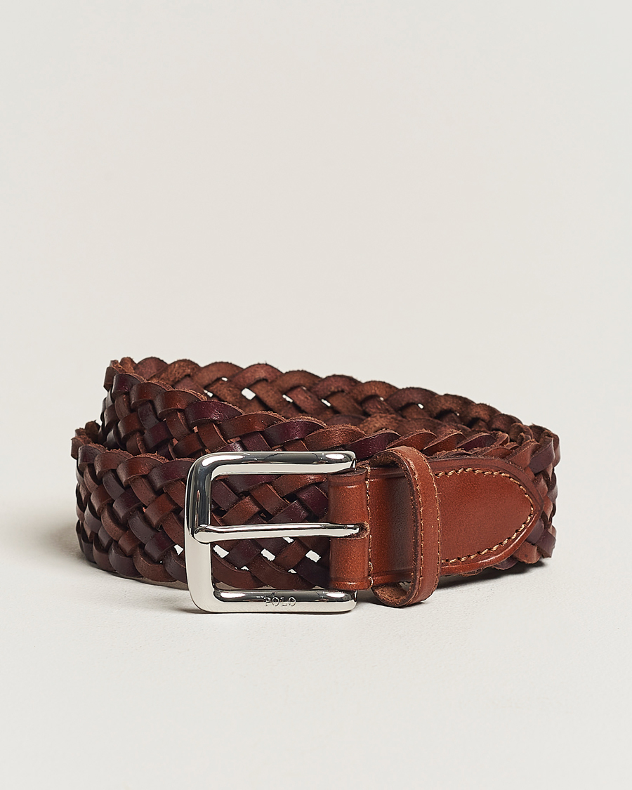 Heren | Polo Ralph Lauren Braided Belt Saddle Brown/Dk Brown W38 | Polo Ralph Lauren | Braided Belt Saddle Brown/Dk Brown W38