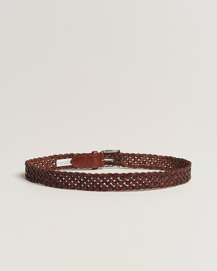 Heren | Polo Ralph Lauren Braided Belt Saddle Brown/Dk Brown W38 | Polo Ralph Lauren | Braided Belt Saddle Brown/Dk Brown W38