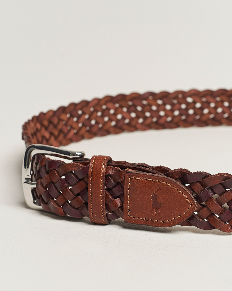 Heren | Polo Ralph Lauren Braided Belt Saddle Brown/Dk Brown W38 | Polo Ralph Lauren | Braided Belt Saddle Brown/Dk Brown W38