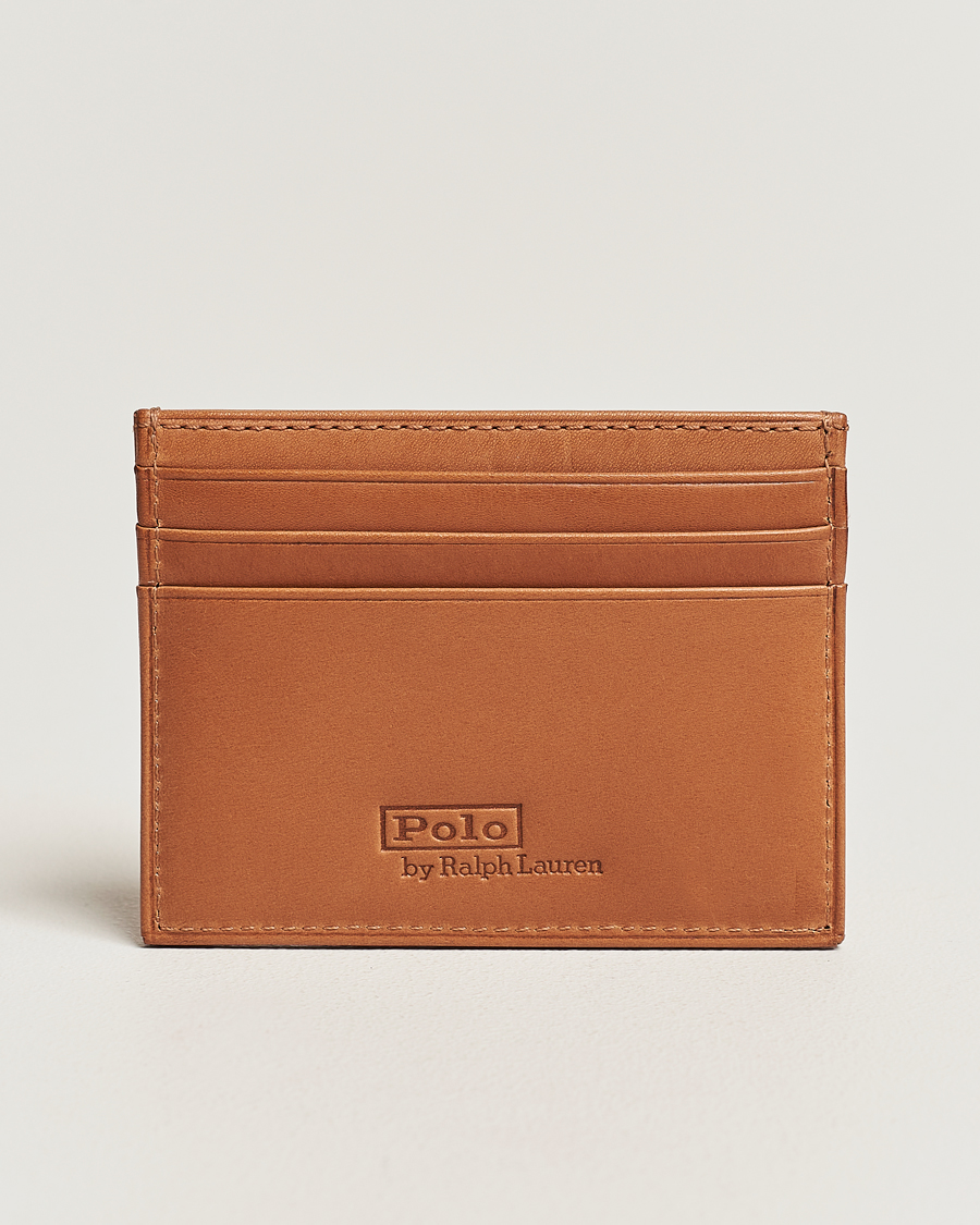 Heren |  | Polo Ralph Lauren | Heritage Leather Credit Card Holder Tan