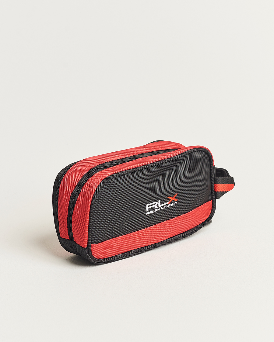 Heren | RLX Ralph Lauren Large Washbag Black/Red | RLX Ralph Lauren | Large Washbag Black/Red