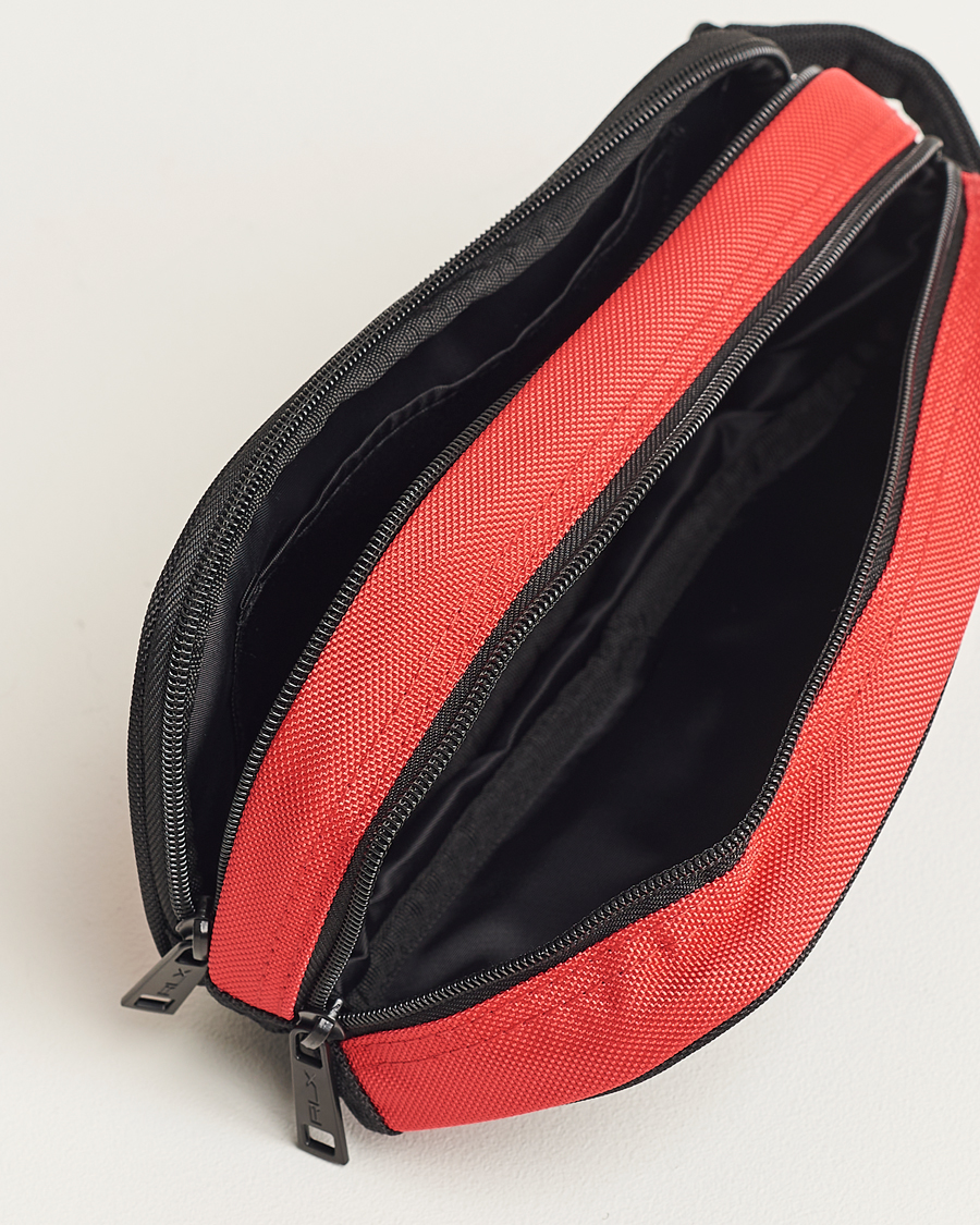 Heren | RLX Ralph Lauren Large Washbag Black/Red | RLX Ralph Lauren | Large Washbag Black/Red