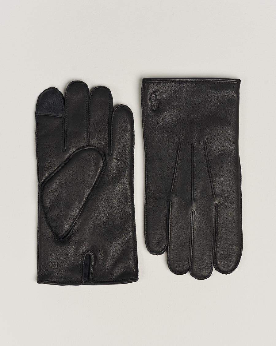 Heren | Polo Ralph Lauren Leather Gloves Black | Polo Ralph Lauren | Leather Gloves Black