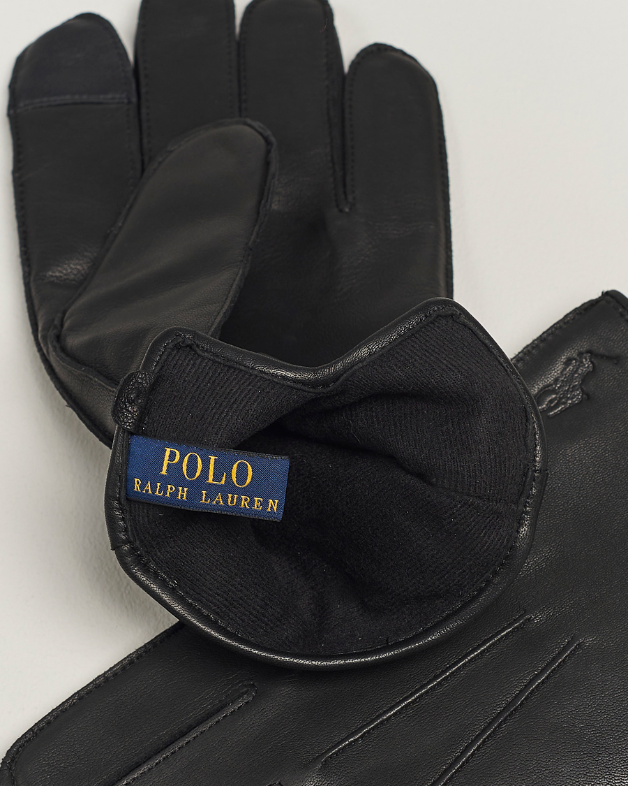 Heren | Polo Ralph Lauren Leather Gloves Black | Polo Ralph Lauren | Leather Gloves Black