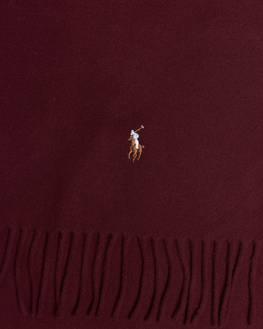 Heren | Polo Ralph Lauren Signature Wool Scarf Harvard Wine | Polo Ralph Lauren | Signature Wool Scarf Harvard Wine