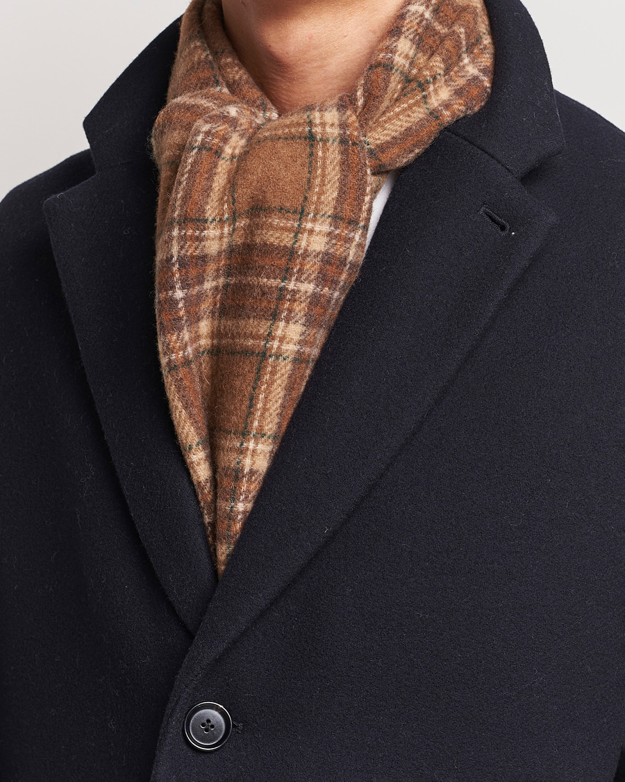Heren |  | Polo Ralph Lauren | Wool Checked Scarf Camel/Brown
