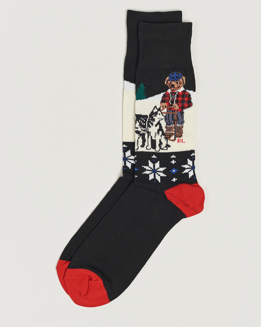 Heren | Ondergoed | Polo Ralph Lauren | Holiday Bear Socks Navy/White