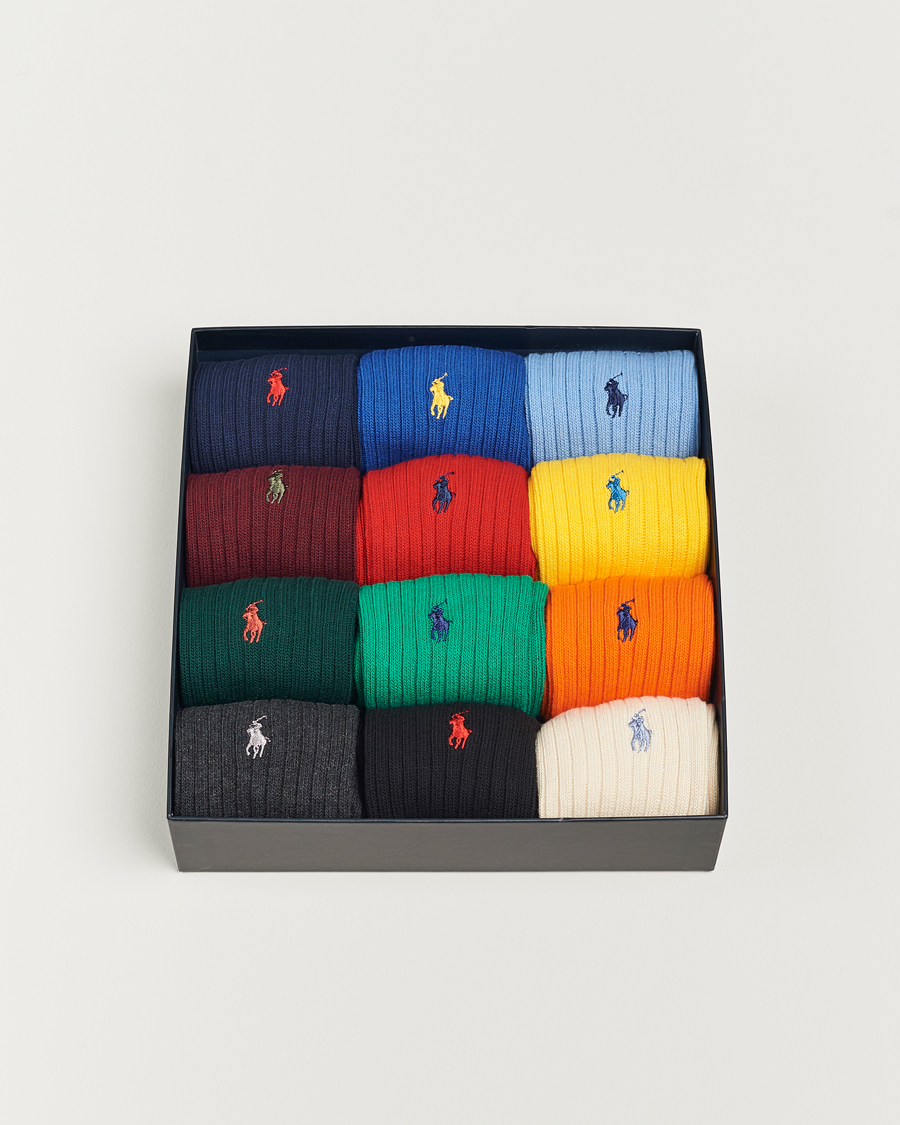 Heren | Ondergoed | Polo Ralph Lauren | 12-Pack Cotton Crew Socks Multi