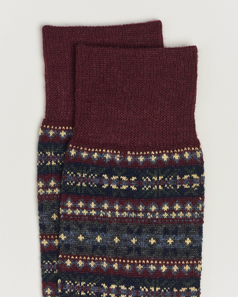 Heren | Ondergoed | Polo Ralph Lauren | Wool Fairisle Socks Wine