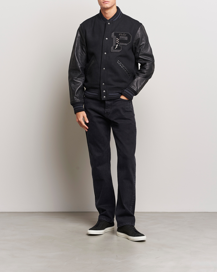 Heren | Jassen | Polo Ralph Lauren | Varsity Lined Bomber Jacket Polo Black