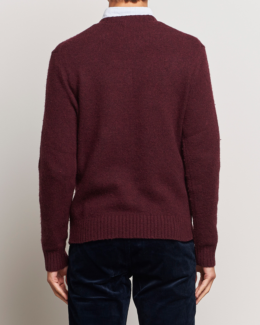 Heren | Truien | Polo Ralph Lauren | Wool/Cashmere Knitted Bear Sweater Aged Wine Heather