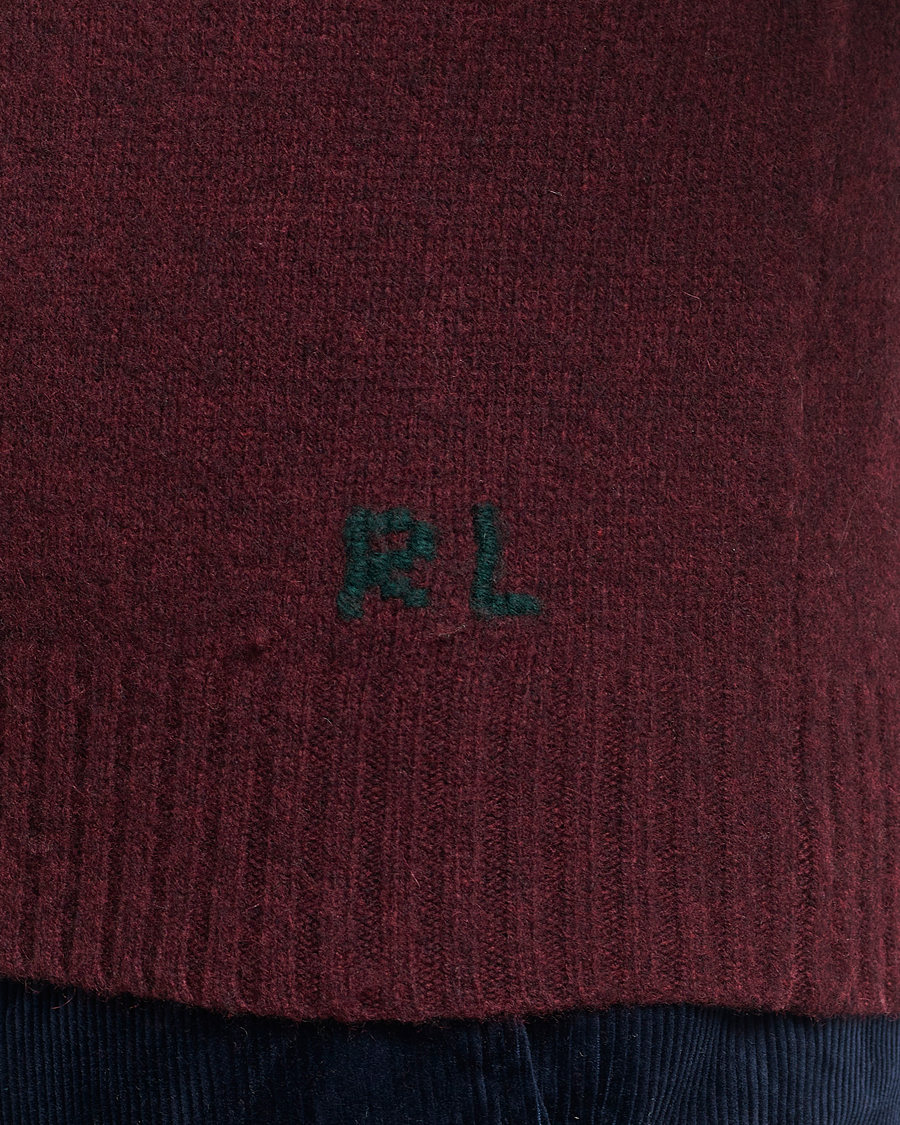 Heren | Truien | Polo Ralph Lauren | Wool/Cashmere Knitted Bear Sweater Aged Wine Heather