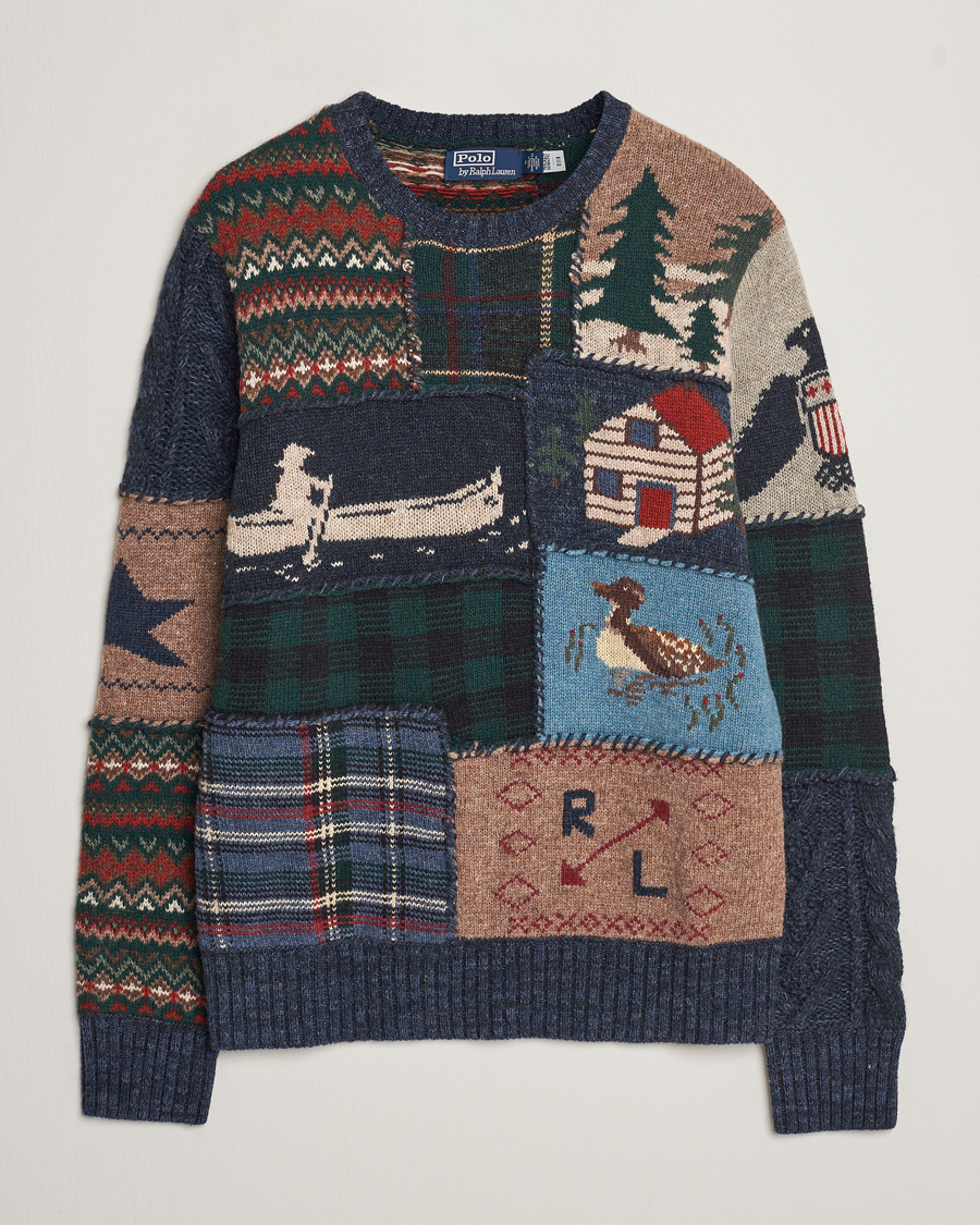 Heren | Truien | Polo Ralph Lauren | Wool Patchwork Knitted Sweater Multi