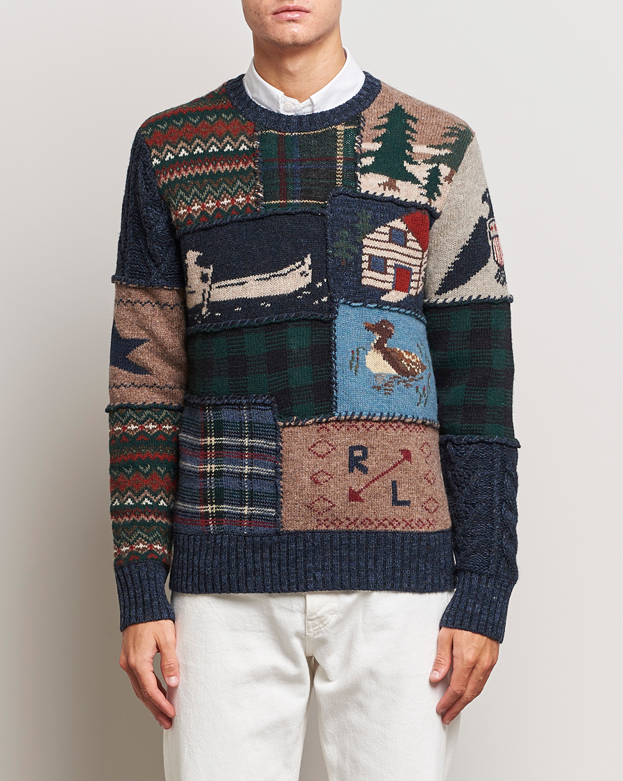 Heren | Truien | Polo Ralph Lauren | Wool Patchwork Knitted Sweater Multi