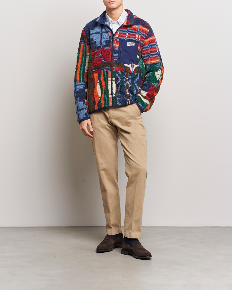 Heren | Truien | Polo Ralph Lauren | Pinelodge Pile Patchwork Full Zip Multi
