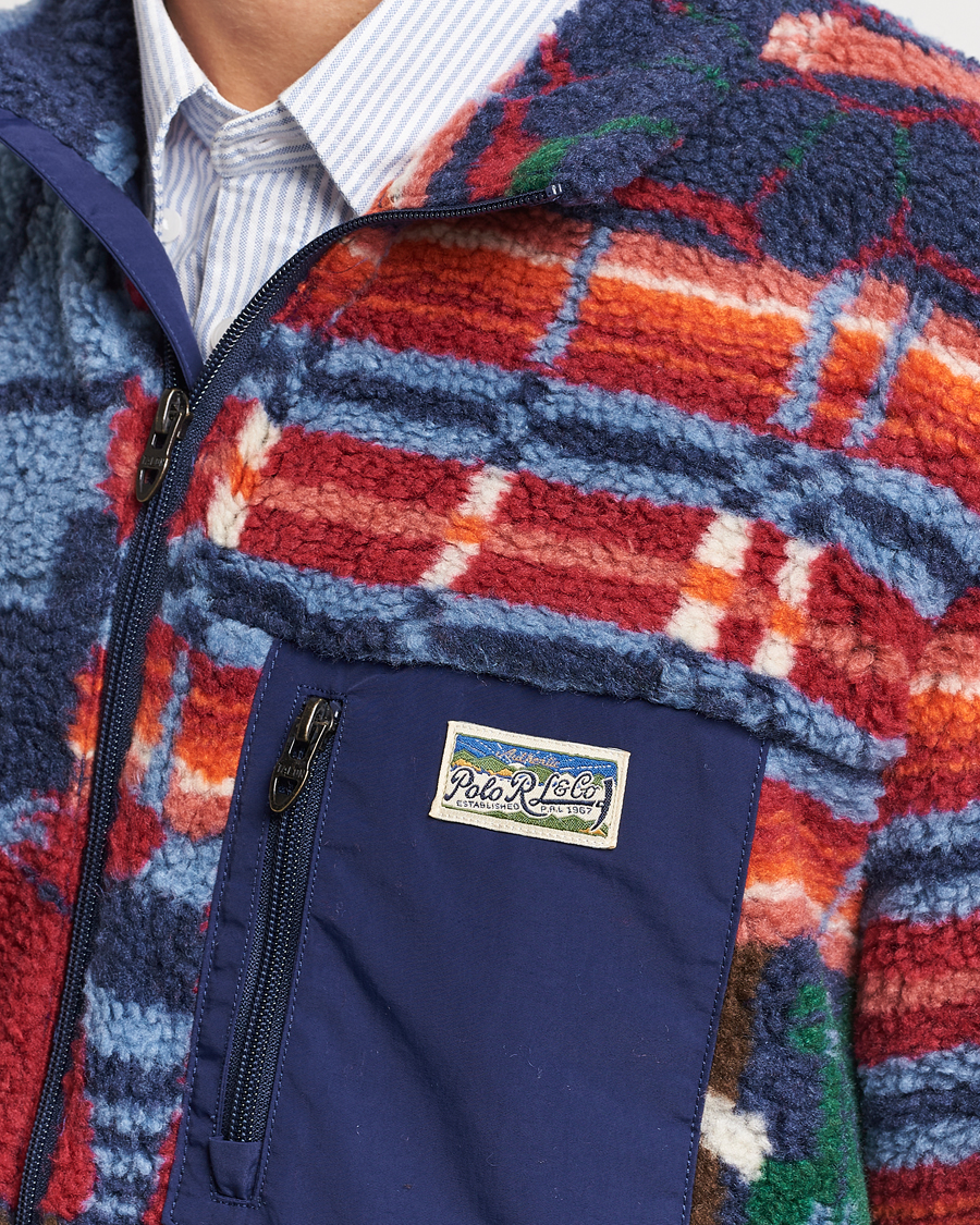 Heren | Truien | Polo Ralph Lauren | Pinelodge Pile Patchwork Full Zip Multi