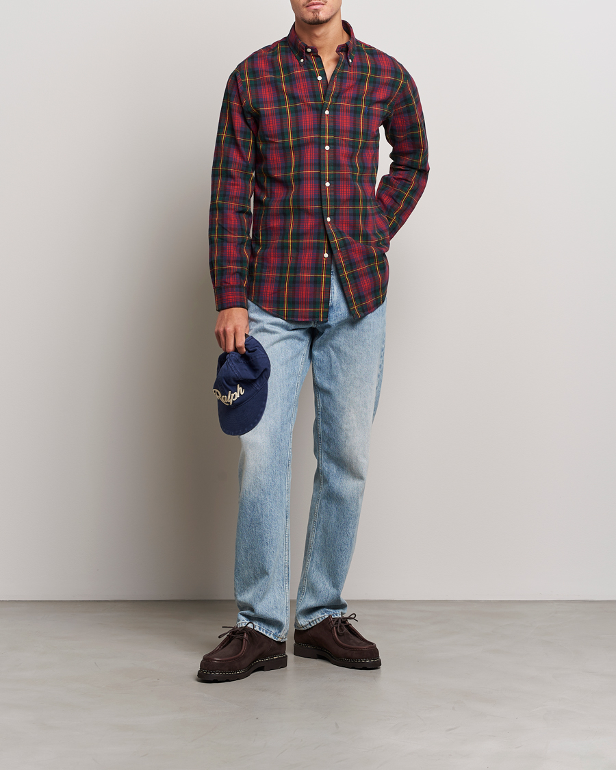 Heren | Overhemden | Polo Ralph Lauren | Custom Fit Checked Shirt Red/Green