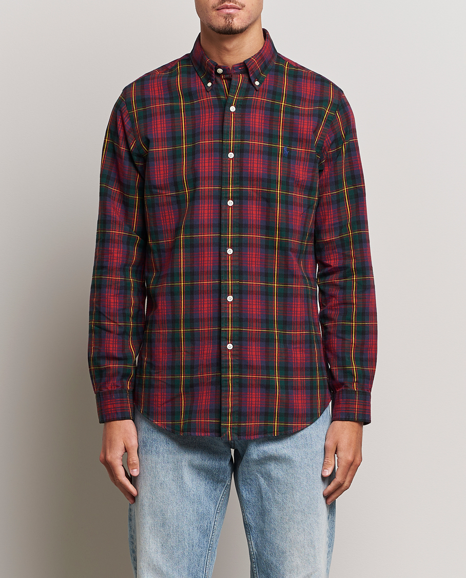 Heren | Overhemden | Polo Ralph Lauren | Custom Fit Checked Shirt Red/Green