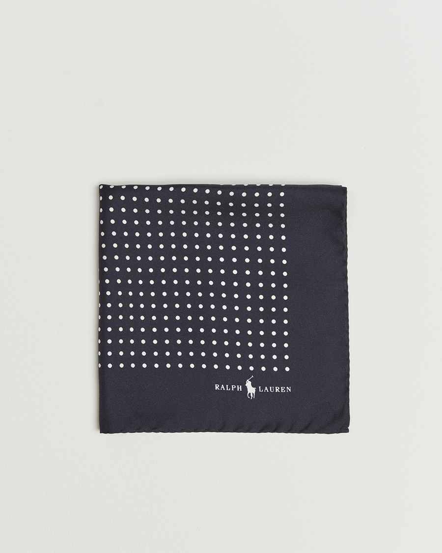 Heren | Pochets | Polo Ralph Lauren | Silk Dot Pocket Square Navy/White