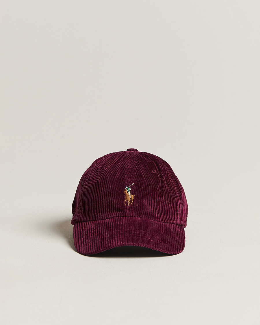 Heren | Polo Ralph Lauren Corduroy Cap Ruby | Polo Ralph Lauren | Corduroy Cap Ruby