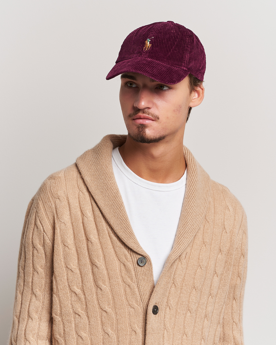 Heren | Polo Ralph Lauren Corduroy Cap Ruby | Polo Ralph Lauren | Corduroy Cap Ruby