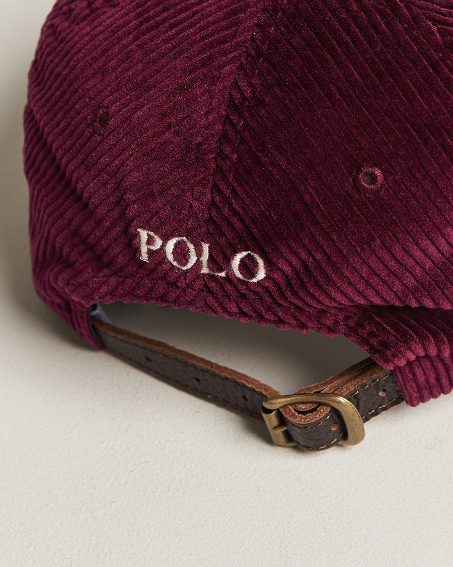 Heren | Polo Ralph Lauren Corduroy Cap Ruby | Polo Ralph Lauren | Corduroy Cap Ruby