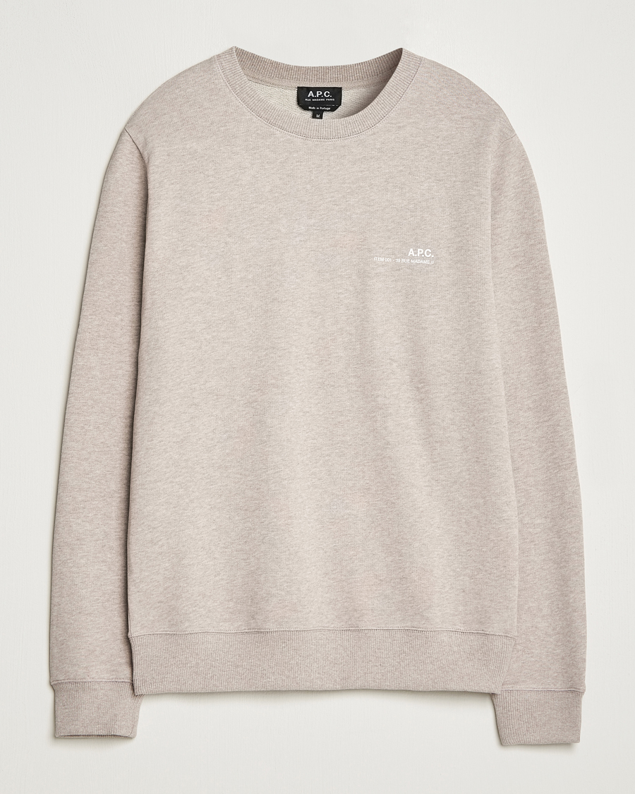 Beige crew sales neck sweatshirt