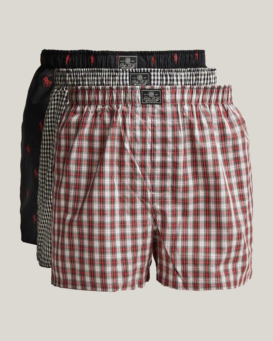 Heren | Ondergoed | Polo Ralph Lauren | 3-Pack Woven Boxer Multi