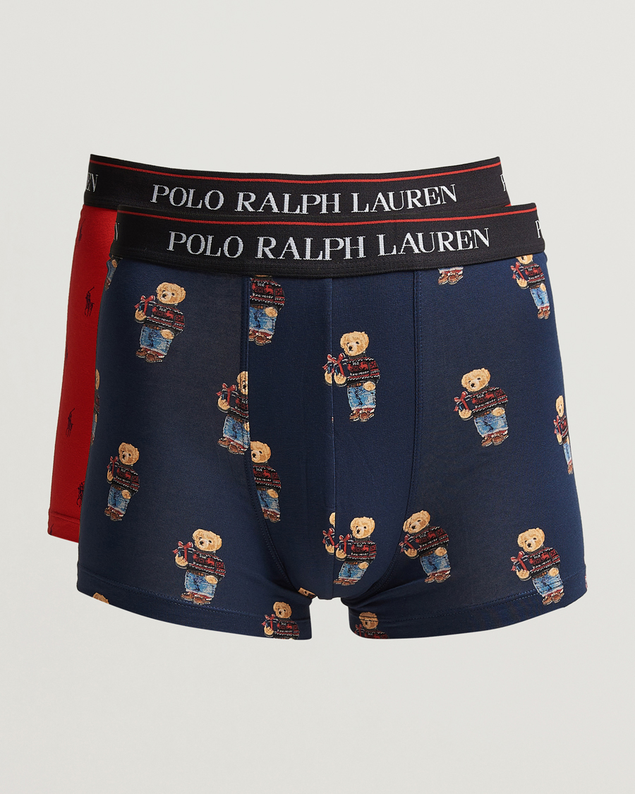 Heren | Ondergoed | Polo Ralph Lauren | 2-Pack Holiday Gift Box Set Trunk Red/Navy