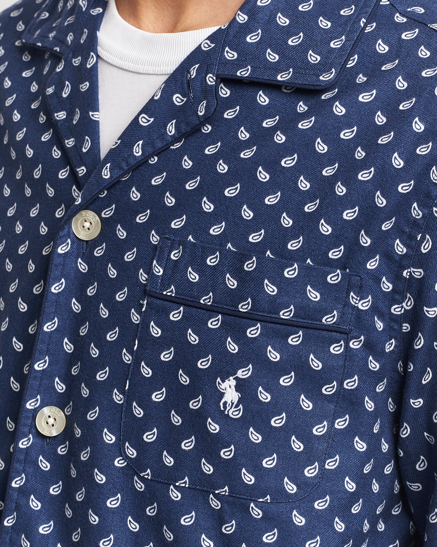 Heren | Pyjama's en gewaden | Polo Ralph Lauren | Flannel Paisley Pyjama Set Navy