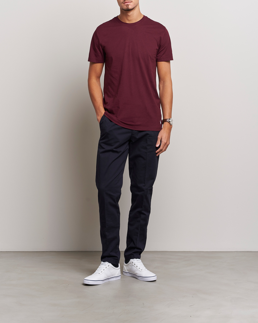 Heren | T-shirts | Polo Ralph Lauren | 3-Pack Crew Neck T-Shirt Wine/Green/Purple