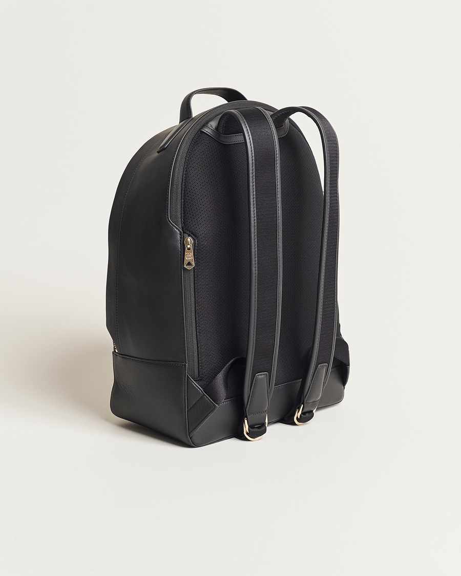 Heren | Paul Smith Leather Stripe Backpack Black | Paul Smith | Leather Stripe Backpack Black